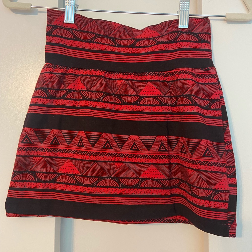 American Apparel Red Mini Skirt